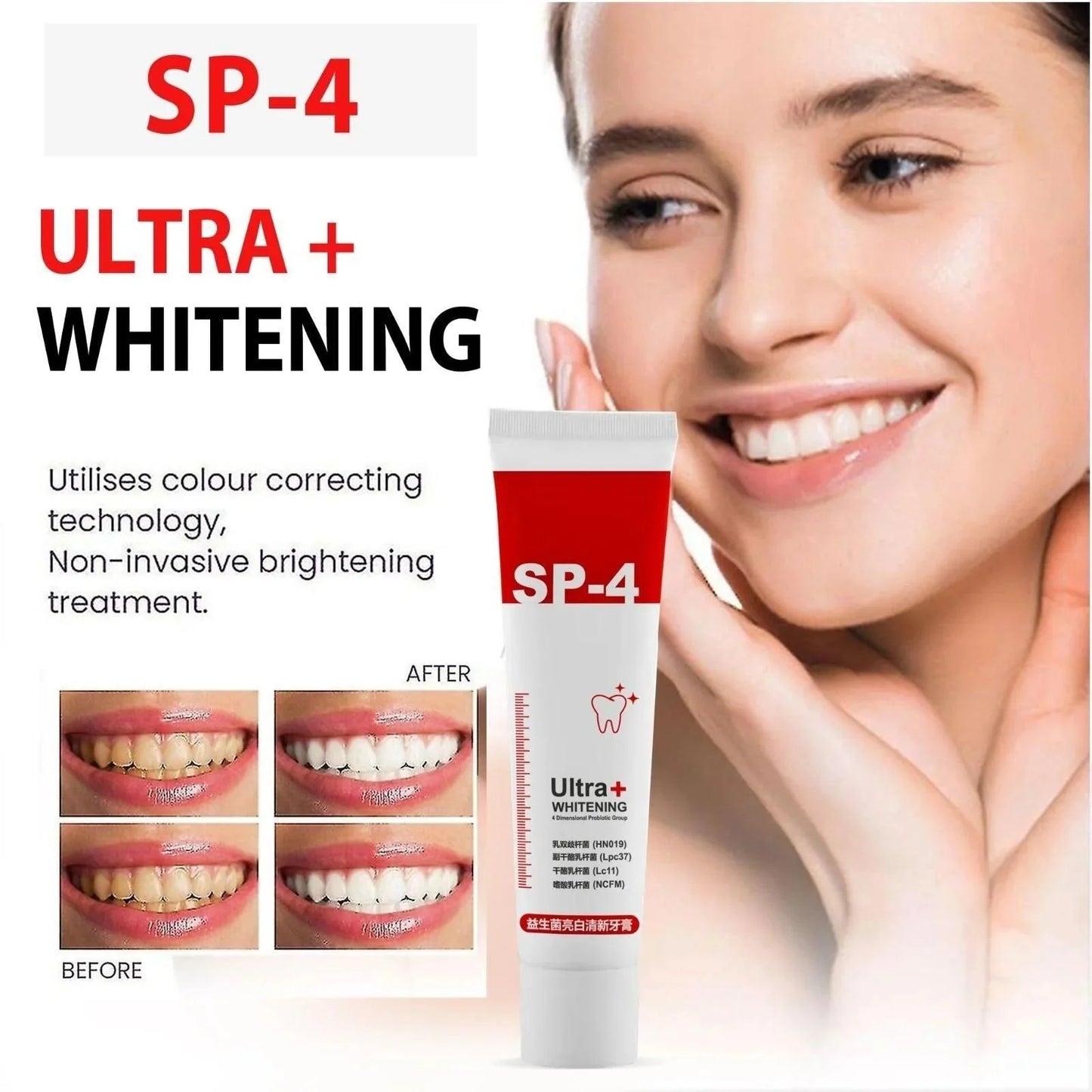SP-4 Probiotic Whitening Toothpaste, Teeth Whitening Toothpaste